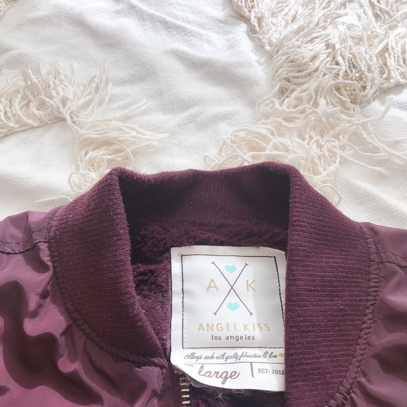 ANGELKISS Faux Fur Lined Bomber Jacket 💕💕 - Picture 3 of 4